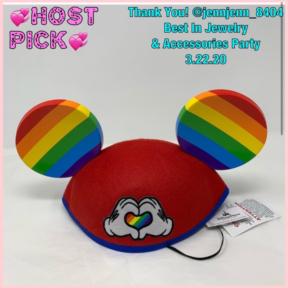 💥 NEW! Disney Rainbow Pride Mickey Ears Hat! - Picture 2 of 5